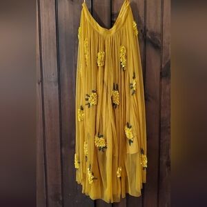 Anthropologie by Maeve Posy Sequin Skirt Size 10